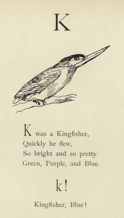 The letter K by Edward Lear